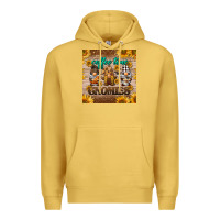 Antique Gold coffee time gnomies mug coaster Premium Hoodie - BarkalooDesign