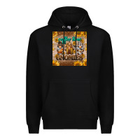 Black coffee time gnomies mug coaster Premium Hoodie - BarkalooDesign