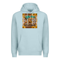 Blue Mist coffee time gnomies mug coaster Premium Hoodie - BarkalooDesign