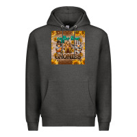 Charcoal Heather coffee time gnomies mug coaster Premium Hoodie - BarkalooDesign