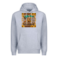 Heather Grey coffee time gnomies mug coaster Premium Hoodie - BarkalooDesign