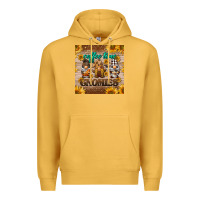 Mustard coffee time gnomies mug coaster Premium Hoodie - BarkalooDesign