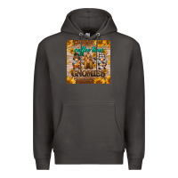 Smoke coffee time gnomies mug coaster Premium Hoodie - BarkalooDesign
