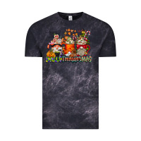 Cloud Black Hallothanksmas Gnome Coffee Cups Vintage Tee - CowhideDigitalArt