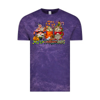 Cloud Purple Hallothanksmas Gnome Coffee Cups Vintage Tee - CowhideDigitalArt