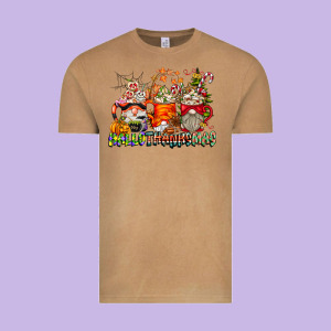Hallothanksmas Gnome Coffee Cups Vintage Tee Designed By Cowhidedigitalart