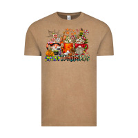 Vintage Coffee Hallothanksmas Gnome Coffee Cups Vintage Tee - CowhideDigitalArt