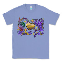 Colony Blue Peace love crawfish Mardi Gras skeleton hand Classic Tee - FaDigitalArtStudio