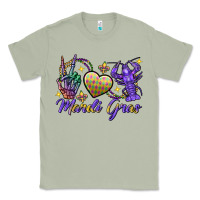 Matcha Peace love crawfish Mardi Gras skeleton hand Classic Tee - FaDigitalArtStudio