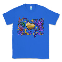 True Royal Peace love crawfish Mardi Gras skeleton hand Classic Tee - FaDigitalArtStudio