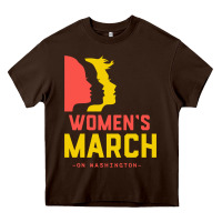 Chocolate Brown women march on washington Heavy Core Tee - artisFamous