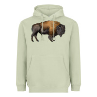 Matcha american bison body Heavyweight Hoodie - RanaPortraitStore