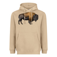 Mushroom american bison body Heavyweight Hoodie - RanaPortraitStore