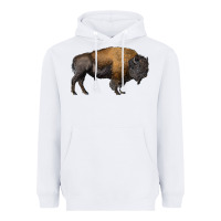 White american bison body Heavyweight Hoodie - RanaPortraitStore