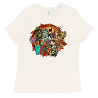 Bone Fall Vibes Ladies Tee - CowhideDigitalArt