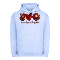 Pigment Grape Ice Peace Love Firefighter Urban Hoodie - RanaPortraitStore
