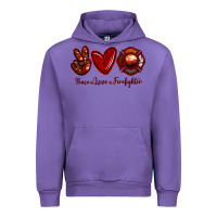 Tulip Peace Love Firefighter Urban Hoodie - RanaPortraitStore