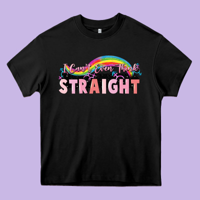 I Can't Even Think Straight Heavy Core Tee Designed By Fadigitalartstudio