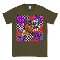 Army Green halloween horse Classic Tee - BarkalooDesign