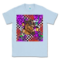 Dusty Blue halloween horse Classic Tee - BarkalooDesign