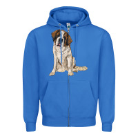 True Royal saint bernard Zipper Hoodie - RanaPortraitStore