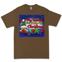 Cacao my favorite color is Christmas lights Premium Tee - BundleAndBundleShop