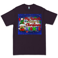 Plum my favorite color is Christmas lights Premium Tee - BundleAndBundleShop