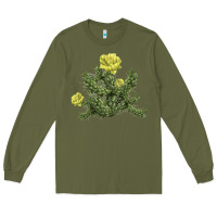 Army Green whipple cholla cactus Long Sleeve Tee - LillyAllenDesigns