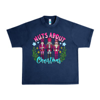 Navy Nuts About Christmas Urban Heavy Tee - CowhideDigitalArt