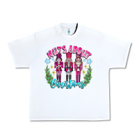 White Nuts About Christmas Urban Heavy Tee - CowhideDigitalArt