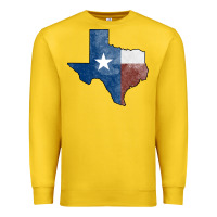 Lemon Texas Watercolor Map Premium Sweatshirt - Jasminsmagicworld