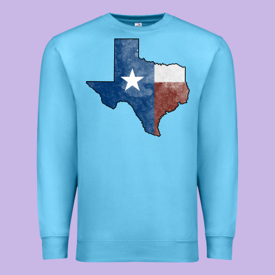 Texas Watercolor Map Premium Sweatshirt Designed By Jasminsmagicworld