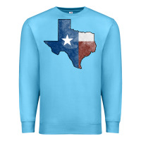 Ocean Blue Texas Watercolor Map Premium Sweatshirt - Jasminsmagicworld