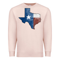 Pale Pink Texas Watercolor Map Premium Sweatshirt - Jasminsmagicworld