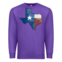 Purple Texas Watercolor Map Premium Sweatshirt - Jasminsmagicworld