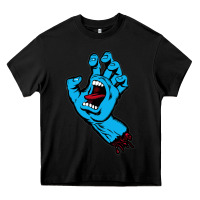 Black santacruz screaming hand Heavy Core Tee - artisFamous