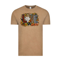 Vintage Coffee Love Fall Vintage Tee - CowhideDigitalArt