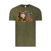 Vintage Olive Love Fall Vintage Tee - CowhideDigitalArt