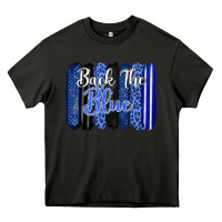 Asphalt Back the blue brushstrokes Heavy Core Tee - FaDigitalArtStudio