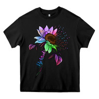 Black Be Kind Autism Semicolon Heavy Core Tee - Jasminsmagicworld