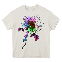 Cream Be Kind Autism Semicolon Heavy Core Tee - Jasminsmagicworld