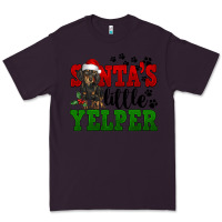 Plum Santa's Little Yelper Premium Tee - FaDigitalArtStudio
