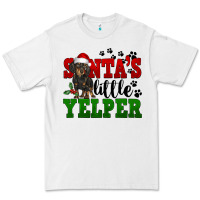 White Santa's Little Yelper Premium Tee - FaDigitalArtStudio