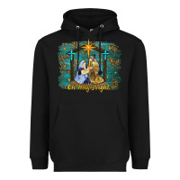 Black oh holy night western Heavyweight Hoodie - RanaPortraitStore