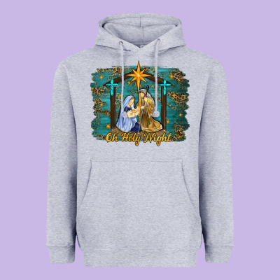 Oh Holy Night Western Heavyweight Hoodie Designed By Ranaportraitstore