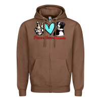 Chestnut Peace Love Aussie Zipper Hoodie - Jasminsmagicworld