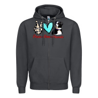 Smoke Peace Love Aussie Zipper Hoodie - Jasminsmagicworld