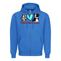 True Royal Peace Love Aussie Zipper Hoodie - Jasminsmagicworld