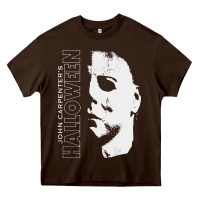 Chocolate Brown halloween michael myers Heavy Core Tee - artisFamous