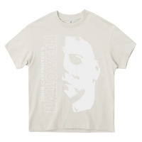 Cream halloween michael myers Heavy Core Tee - artisFamous